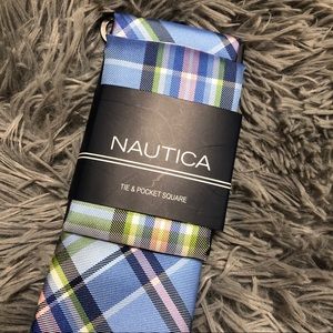 Nautica Tie w/Matching Pocket Square